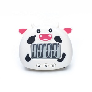 Timer digitale a forma di mucca panda con schermo LCD per cucinare lo studio dello studio del Timer con il magnete a forma di bovini da latte - Product Image 2