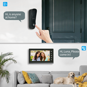 7 Inch Multi Apartments Video <strong>Intercom</strong> <strong>System</strong>, 2 Villa Door Station <strong>with</strong> 2 Color Screen Monitor Unlock <strong>Intercom</strong> - Product Image 5