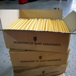 Nến sáp ong mỏng thân thiện với môi trường, màu vàng, dạng que, dùng cho nhà thờ, tự nhiên, dùng cho nhà cửa, lễ Phục Sinh, nhà thờ, đóng hộp - Product Image 3