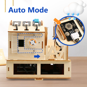 ACEBOTT ESP32 Smart Home Starter Kit casa in legno IoT Wifi APP riconoscimento vocale modulo educativo Kit di automazione per i bambini - Product Image 5