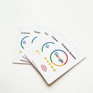 Tarjetas de control de acceso de reseñas de Google programables personalizadas Nfc Ntag213 215 216 Tarjeta DE REVISIÓN DE Google con código Qr - Product Image 2