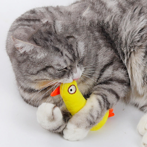 Juguetes de hierba gatera interactivos hechos a mano con diseño de animales de dibujos animados para gatos - Product Image 3
