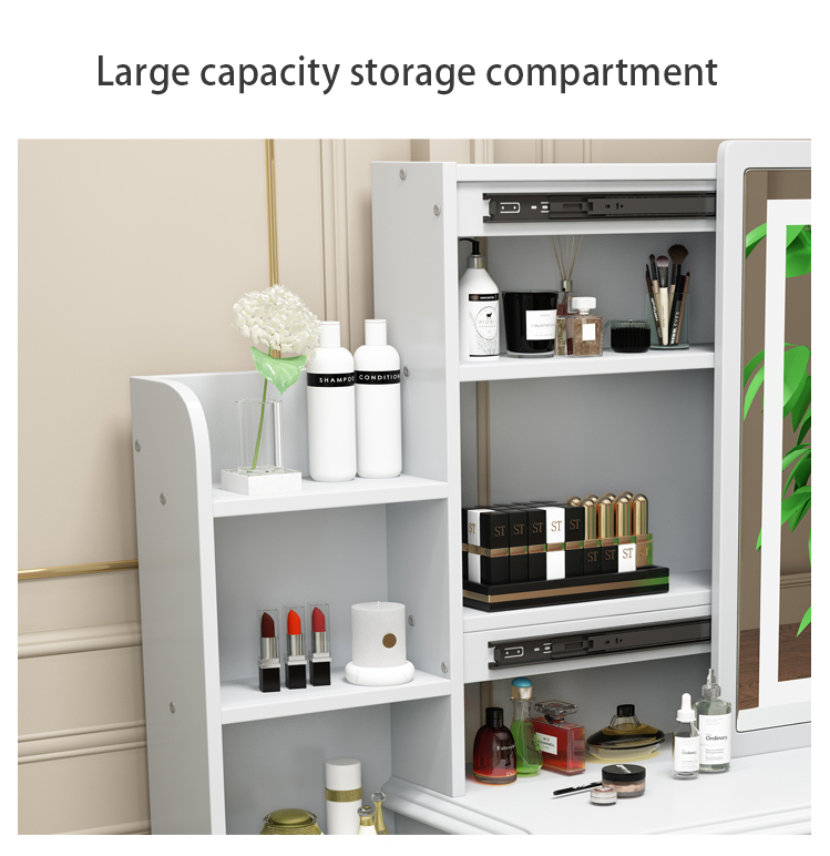 Bedroom Makeup Dresser With Mirror Set Storage Dresser With Mirror Dressing Table