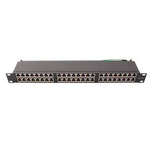 用于22-26 AWG电缆的FTP屏蔽CAT6A 48端口垂直端接网络接线板 - Product Image 1