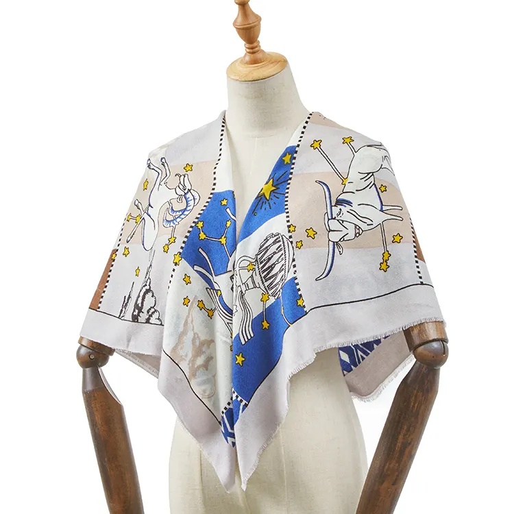 80s grand 100*100cm foulard carré autres écharpes et châles écharpes pour femmes élégant foulard carré et mouchoirs