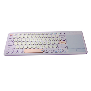 Teclado inalámbrico de doble modo de colores mezclados, portátil, Delgado, con teclado de ratón táctil, negocios para ordenador portátil de escritorio - Product Image 1