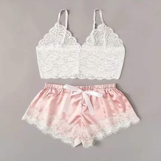 Pink with white