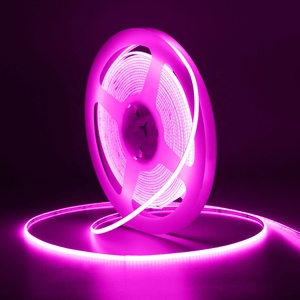 Mini tira de LED COB de 528LED de alta densidad, tiras de LED blancas RGB a todo Color, tira RGBIC suave, Control de aplicación, entrada de 12V CC, certificado ROHS - Product Image 6