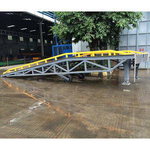 Contenedor refrigerado Plataforma de carga y descarga de carga Borde de muelle de barco Nivelador de muelle móvil Puente Rampa 10 toneladas de carga