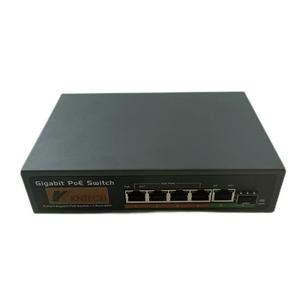Interruttore Ethernet 5 PoE in fibra gestito da KNTECH per apparecchiature di rete IP ad alta velocità - Product Image 1