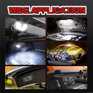 Beyaz renk sel ışın 12V Led RV tavan kubbe ışık okuma ışığı ON/OFF anahtarı ile - Product Image 5