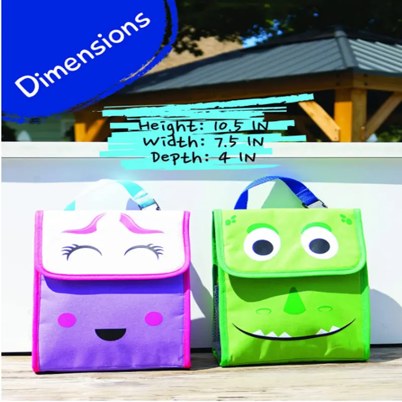 Bag Insulated food delivery bag For School Kid Or outdoor Traveling Camping Picnic
