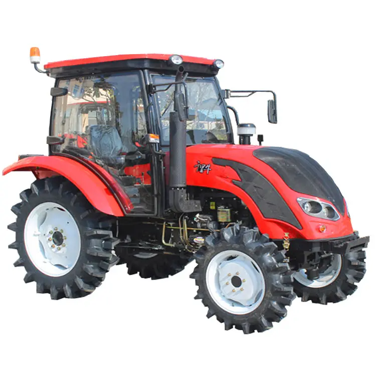 Trator de rodas de fazenda barato usado, grande chassi qln904 trator fazenda máquina agrícola com 10t descarga de reboque, preço