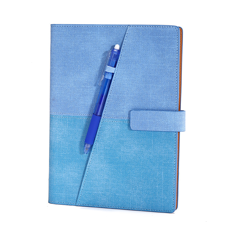 L. bleu + stylo