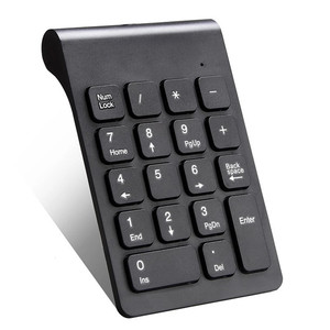 Teclado numérico inalámbrico, teclado Digital de 18 teclas para contador de cuentas, portátil, tabletas de tamaño pequeño de 2,4 GHz