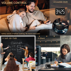 Timer da cucina con Timer a schermo digitale Display quadrato Count Up Count Down sveglia cronometro per dormire - Product Image 3
