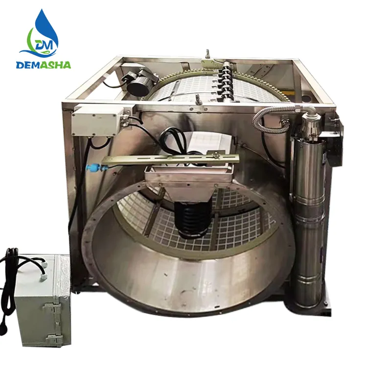 DM水産養殖養魚システムRASシステム水処理100t/時ロータリードラムフィルター