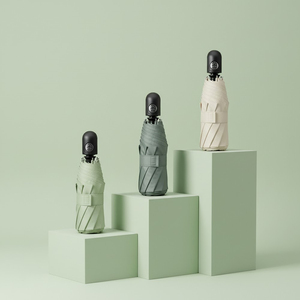 ร่มขนาดเล็กแบบอัตโนมัติเต็มรูปแบบขนาด5พับสำหรับใช้เดินทางบังแดดพกพาขนาดกะทัดรัดกันลมได้8ซี่โครงของขวัญทางธุรกิจ - Product Image 4