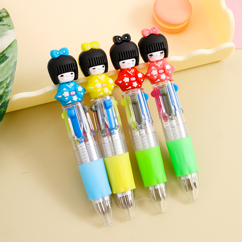 Type de balle 0.7 - kimono fille petit stylo à bille quatre couleurs