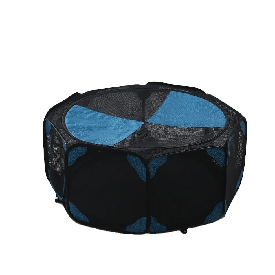 Nieuwe Draagbare Zachte Opvouwbare Pennen Hek Oxford 8 Panel Oefening Pop Up Puppy Hondenkennel Kooi Tent Huisdier Kinderbox