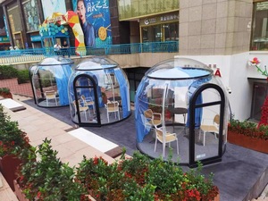 <span class=keywords><strong>Polycarbonate</strong></span> sang trọng glamping mái vòm cho các sự kiện ngoài trời trong suốt rõ ràng 6M lều 4M chiều cao hàng đầu nhôm cực PC - Product Image 4