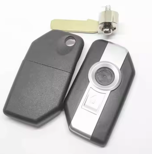 ที่ใส่กุญแจรถรีโมทอัจฉริยะแบบพับได้2ปุ่มสำหรับ B-MW ไม่มีโลโก้ - Product Image 6