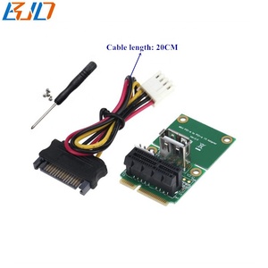 Mini <strong>PCI</strong>-E MPCIe Interface to <strong>PCI</strong> Express 1X + USB 2.0 Connector Expansion Riser Card With SATA15PIN Power Connector - Product Image 6