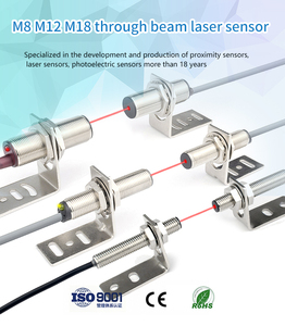 M18 attraverso il fascio laser sensore di alta precisione prestazioni stabili piccolo punto 20M lungo raggio ottico sensore laser - Product Image 6