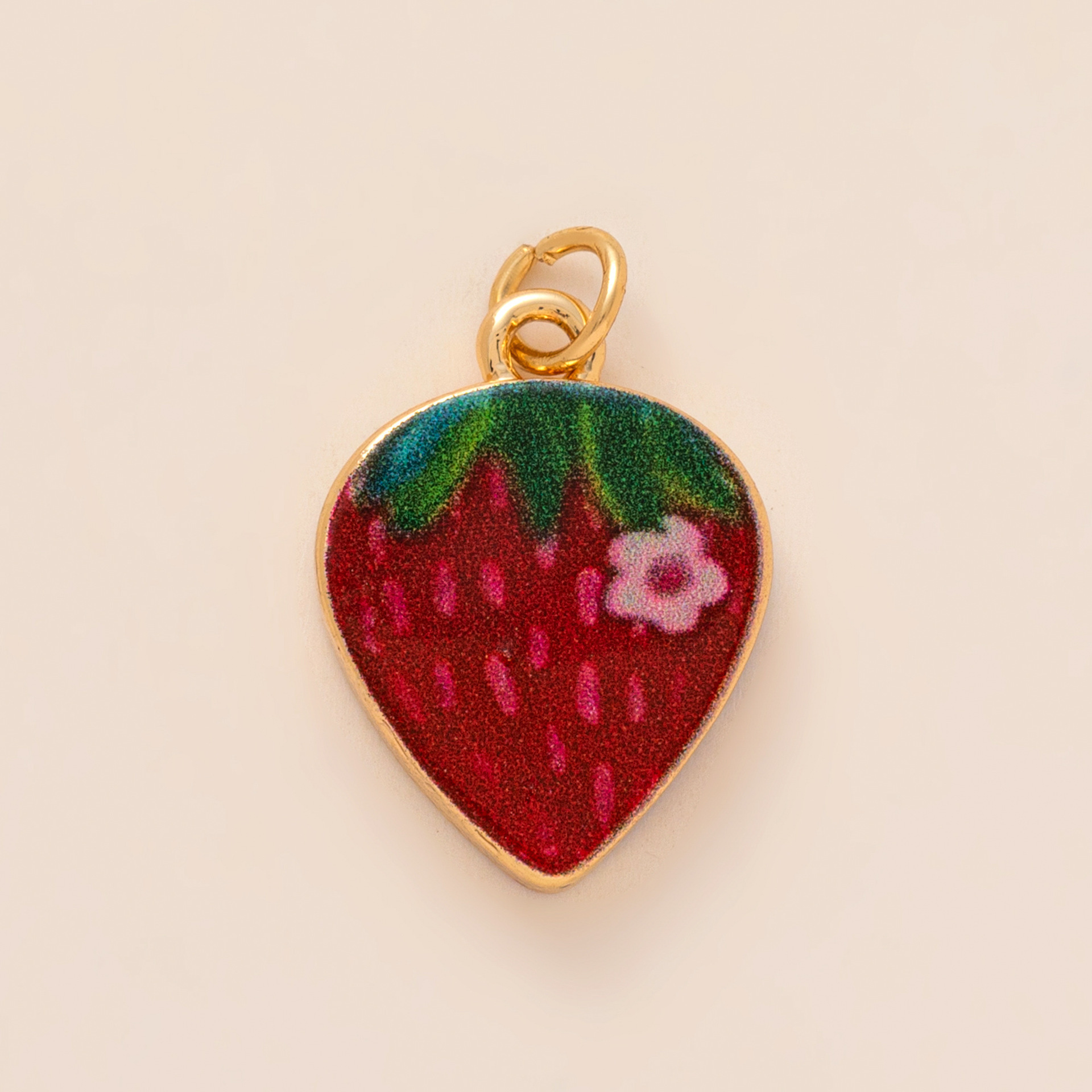 Strawberry flower pendant