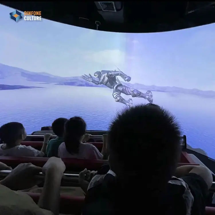 Naked 3D Cinema Simulator Theater System Rail Track 4k Cinema Flying Machine 7D Roller Coaster Reality Rotating Moving Platform