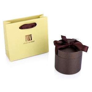 Hộp giấy sang trọng hình đứng, kiểu dáng thanh lịch, làm thủ công bằng bìa cứng màu xanh dương, trang trí bằng ruy băng lụa đẹp mắt - Product Image 6