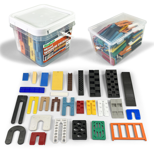 Profession elle 75x35mm Kunststoff Flach verglasung Mixed Packer für Fenster Kunststoff Shim Packers Fenster Packer Boden Leveler - Product Image 1