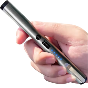 Vente en gros briquet électronique en forme de stylo rechargeable USB avec éclairage pour femmes et hommes - Product Image 4