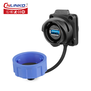 YM24 USB لوحة جبل usb ميناء للماء USB 3.0 كابلات الموصلات ل معدات صناعية - Product Image 3