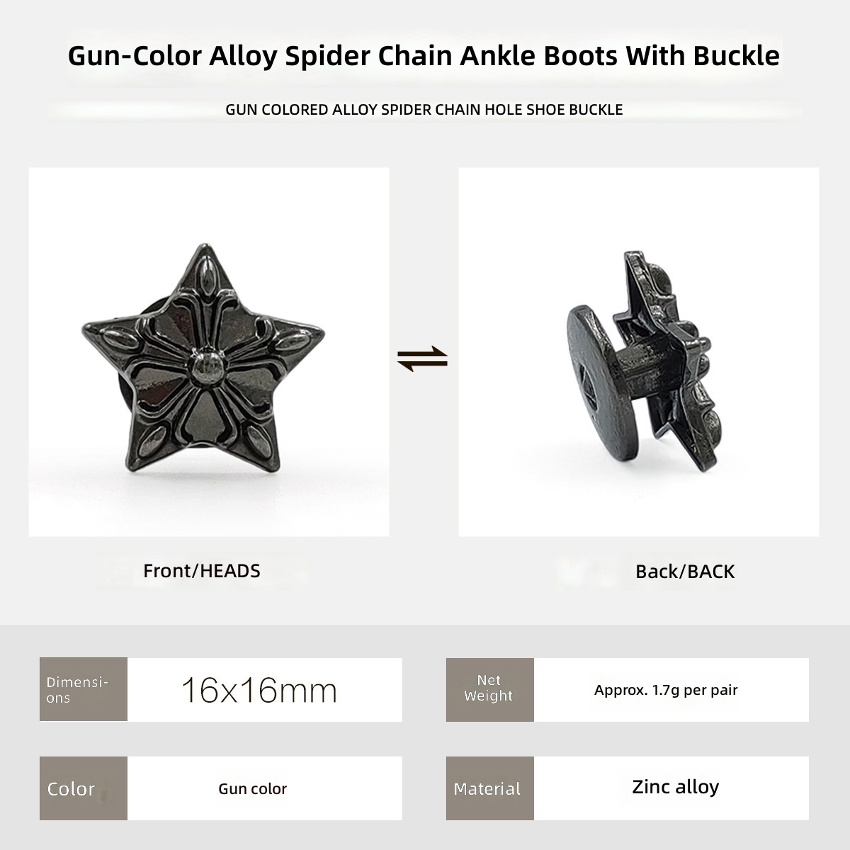 16Mm gun color relief pentagram