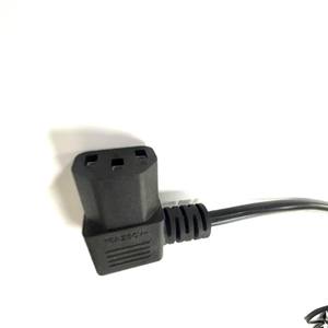 Enchufe personalizado de la UE a ángulo recto C13 Cable de extensión de alimentación de cobre PVC para computadora - Product Image 5