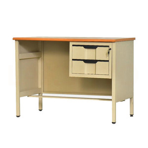 Precio de fábrica Mesa de oficina de metal multifuncional Escritorio de oficina Mesa de escritorio de computadora con cajón