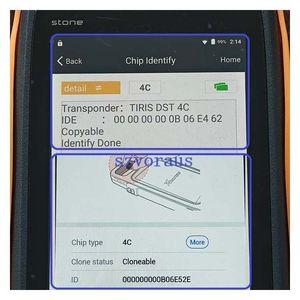 Chip ceramico ID4C-chiave RFID di alta qualità in bianco, Transponder per Auto immobilizzatore, durevole e preciso per la programmazione di chiavi automatiche - Product Image 5