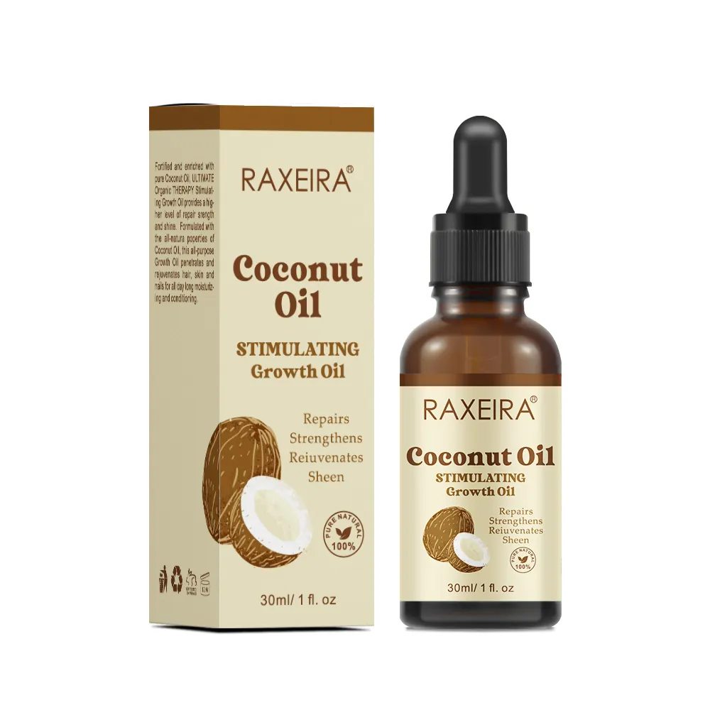 Anti-Haarausfall-Behandlung Eigenmarke natürliches organisches Kokosnussöl Kopfhaut Anti-Haarpflege Haarausfall-Behandlung Haarwachstumsöl