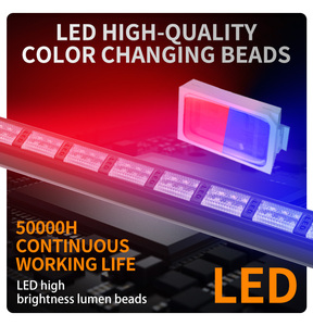 ใหม่ล่าสุดDualสีLED Strobe Light Barที่ปรึกษาการจราจรกระพริบไฟบนชั้นดาดฟ้าคําเตือนคําเตือนแถบแสงสําหรับรถบรรทุกรถกระบะ - Product Image 3