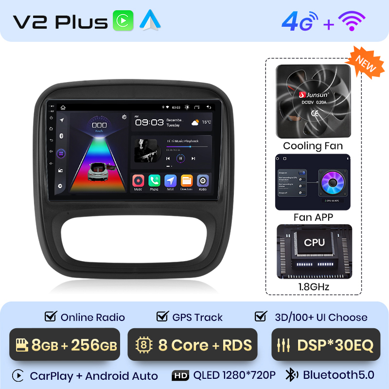 V1 PLUS 8+256 Go 9 pouces