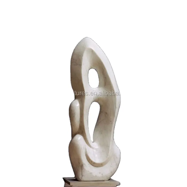 Sculpture d'art contemporain statue nue humaine femme nue pierre marbre sculpture abstraite