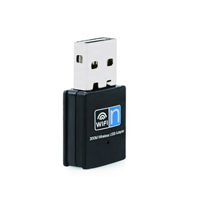 迷你300 Mbps USB WiFi适配器8192芯片无线接收外部USB2.0接口，适用于笔记本电脑2.4GHz频率 - Product Image 6