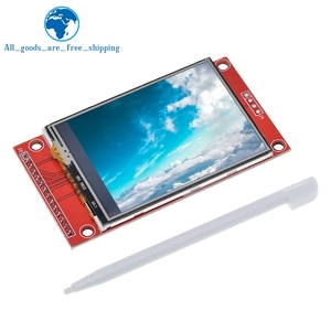 TZT 2.4 "240x320 SPI TFT LCD modulo porta seriale + 5V/3.3V PBC adattatore Micro ILI9341 / ST7789 LED bianco (con tocco) per Arduino - Product Image 4
