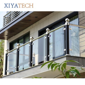 XIYATECH, современный дизайн, бескаркасные балюстрады, поручни, балконы, алюминиевые лестничные перила, напольные полы для виллы, 15-30 дней - Product Image 2