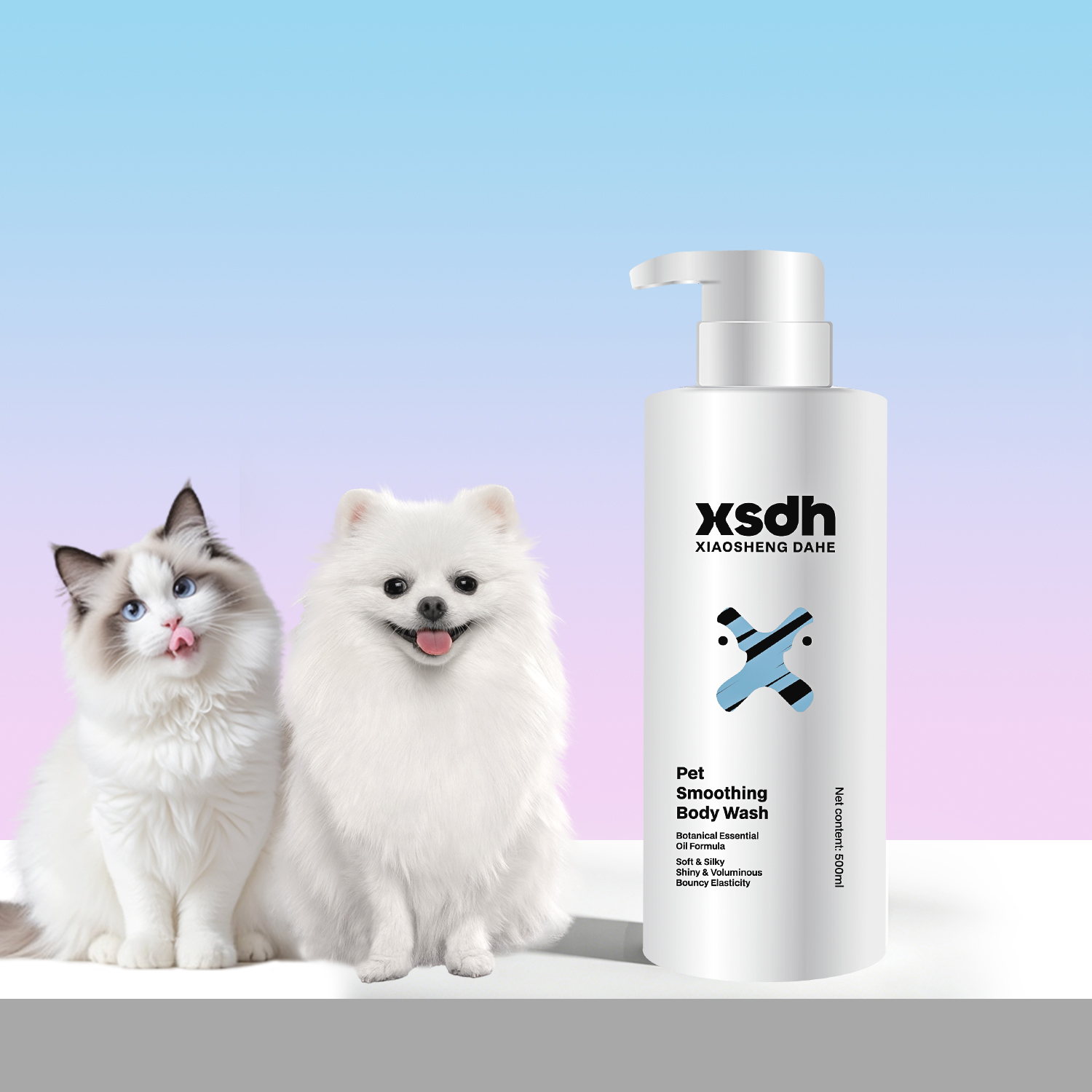 Gel de baño para mascotas con fragancia, 500ml