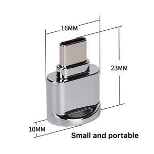 用于Micro sd卡的金属外壳USB C便携式读卡器 - Product Image 4