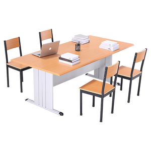 Mesa de escritorio de ordenador de metal de oficina moderna con cajón, mesa escolar de escritorio de oficina - Product Image 5