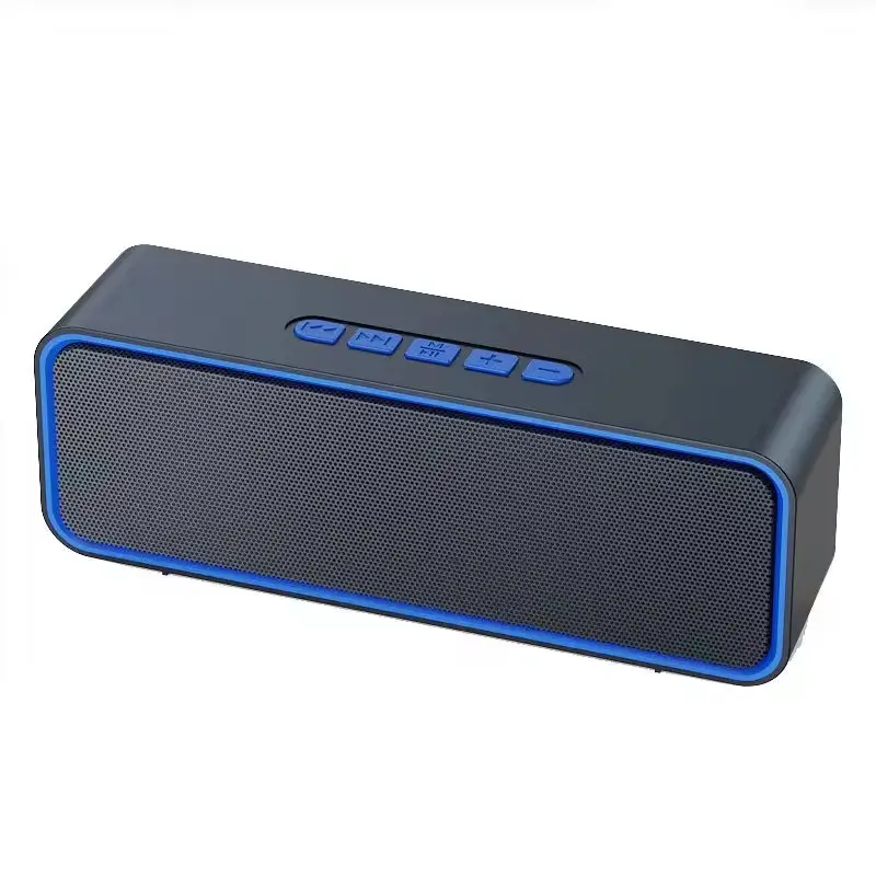 parlantes bluetooth Speaker 360 Stereo Outdoor Fm Tf Card U Disk Audio Portable Mini Subwoofer Gift Cheap Wireless Speaker