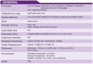 DDR2/VGA/Audio/USB Dual GBe LAN für Portwell ROBO-8777VG2A getestetes industrielles Motherboard mit Intel Core 2 Prozessor PICMG SBC - Product Image 6